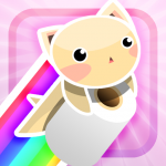 Rainbow Tissue Cat: carta igienica rimbalzante