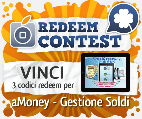 CONTEST: vinci 3 codici redeem per aMoney – Gestione Soldi [VINCITORI]