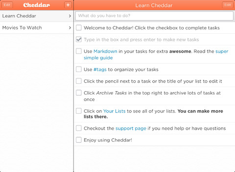 Cheddar, un’app gratuita per gestire con facilità i propri impegni