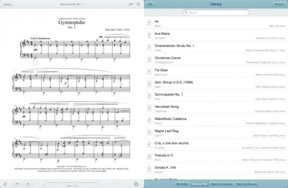 Finale Songbook, un’app per visualizzare, stampare e condividere spartiti attraverso l’iPad