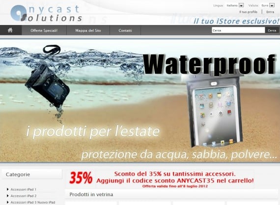 Anycast Solutions: 35% di sconto sugli accessori per iPad