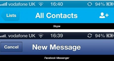 iOS 6: la status bar cambia colore in base alle applicazioni su schermo