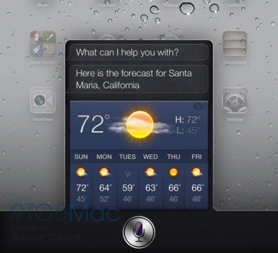 Ecco un mock up di come potrebbe essere Siri nel caso in cui Apple lo implementasse su iPad con il rilascio di iOS 6.0!