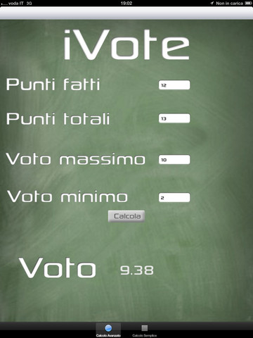 Calcola i voti decimali con iVote