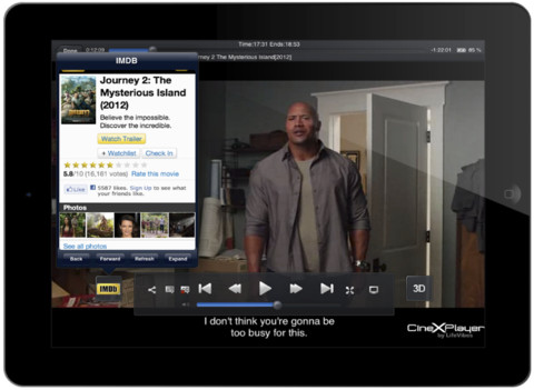 Nuovo update per CineXPlayer, l’app per vedere i Divx su iPad: aggiunta la possibilità di scaricare filmati dal web