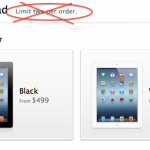 Dall’11 giugno niente più limiti per l’acquisto degli iPad