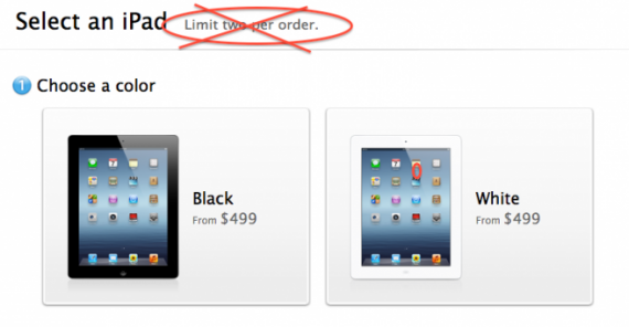 Dall’11 giugno niente più limiti per l’acquisto degli iPad
