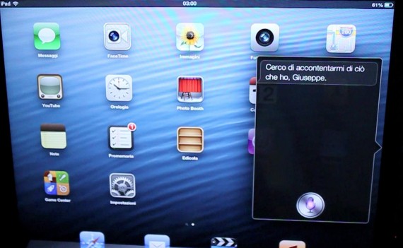 Siri in italiano sul nuovo iPad: la prova di iPadItalia!