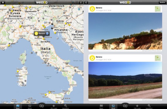 Wezzo, un’app per condividere le proprie osservazioni meteorologiche in tempo reale