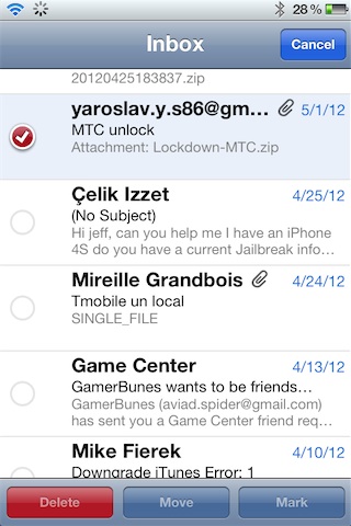 Check, il tweak che semplifica la selezione multipla delle mail su iPad – Cydia