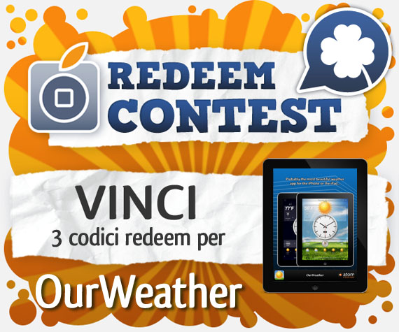 CONTEST: vinci 3 codici redeem per OurWeather [VINCITORI]