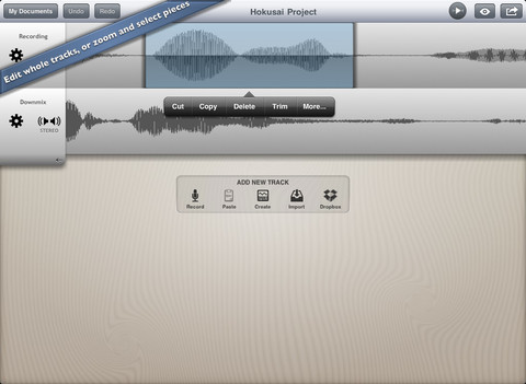 Editing audio su iPad grazie all’app Hotusaki