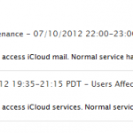 Apple ha temporaneamente reso inaccessibile iCloud per alcuni utenti a causa di una fase di manutenzione