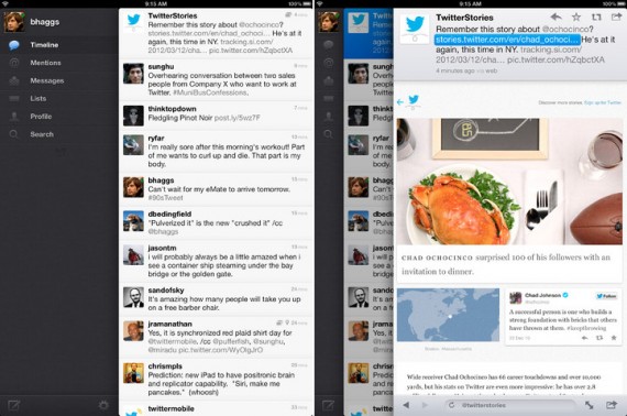 Twitter per iPad si aggiorna alla versione 5.1