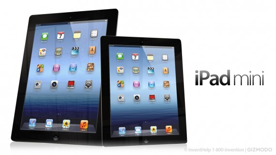 Il mockup del probabile iPad Mini confrontato con l’iPad di terza generazione