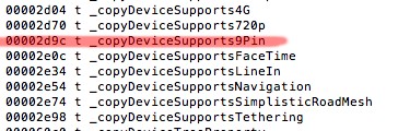 Trovati riferimenti ad un connettore da 9 pin in iOS 6.0 beta 4
