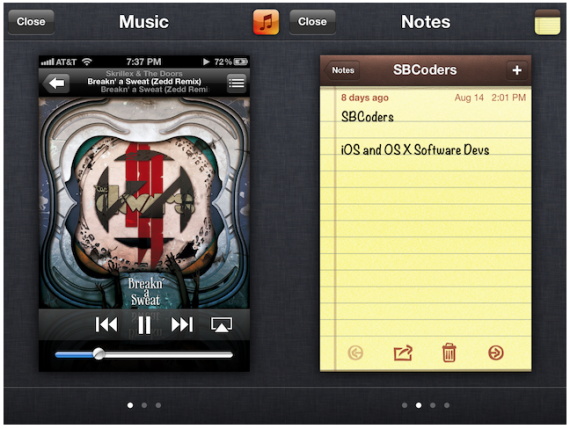 Dash, un nuovo Multitasking arriva su iPad – Cydia