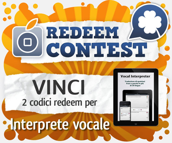 CONTEST: vinci 2 codici redeem per Interprete vocale [VINCITORI]