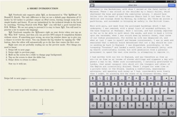 Tex Notebook, per scrivere e compilare testi in TeX direttamente da iPad