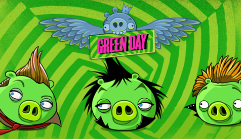 Angry Birds HD: in arrivo 10 livelli dedicati alla band dei Green Day