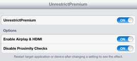 UnrestrictPremium, abilita l’AirPlay HDMI nelle app non supportate – Cydia