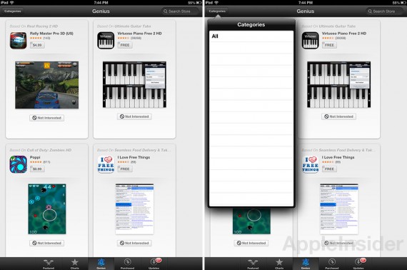 Arrivano le raccomandazioni “Genius” su App Store