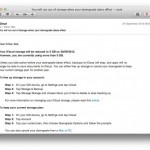 Apple agli utenti Mobile Me: “Il 30 settembre scade lo spazio gratuito da 25GB”.