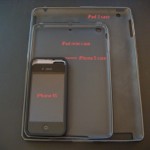 Un confronto dei case di iPad, iPad Mini, iPhone 5 ed iPhone 4S