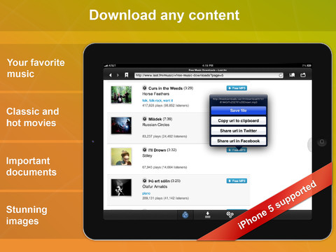 Download di file da iPad con Download Expert