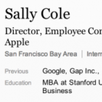 Sally Cole passa da Google ad Apple.