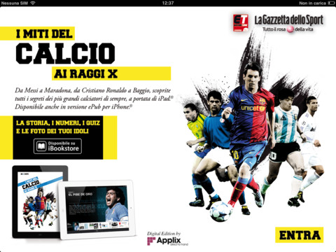 La Gazzetta dello Sport presenta “I Miti del Calcio ai Raggi X”: eBook dedicati ai più grandi campioni del calcio