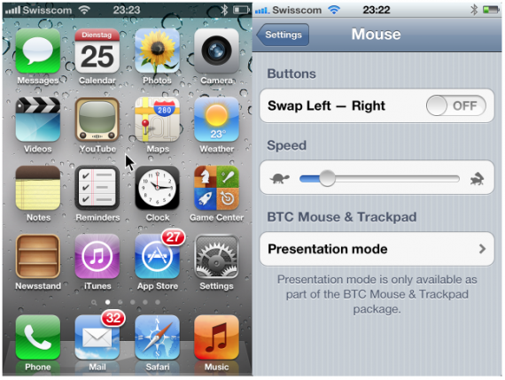 Mouse & Trackpad, collega mouse e trackpad Bluetooth al tuo iPad – Cydia