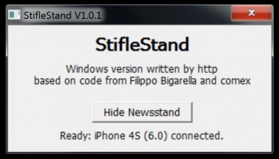 StifleStand per Windows: l’app per nascondere l’icona Edicola su iPad senza jailbreak