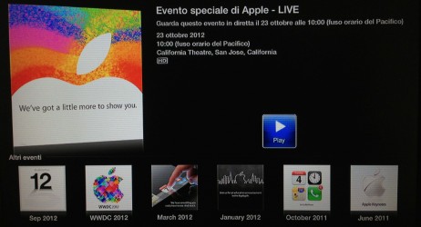Questa sera puoi seguire l’evento Apple in diretta sulla Apple TV!
