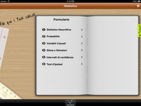 Dopo iMatematica, disponibile su App Store iStatistica