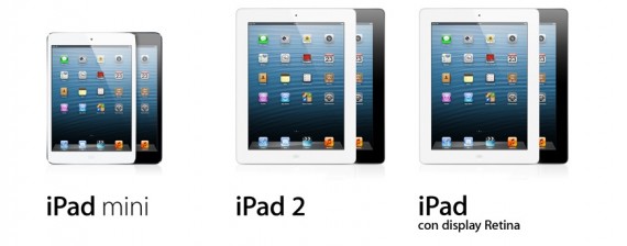 iPad mini, iPad 2 e nuovo iPad: confronto tra caratteristiche e prezzi
