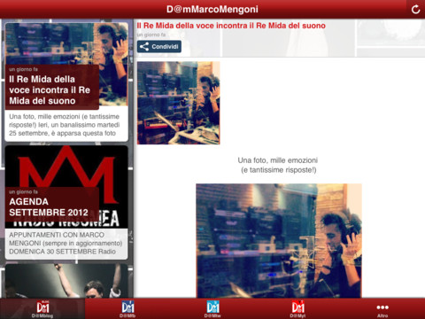 Tutte le news su Marco Mengoni sul tuo iPad grazie alla nuova app Mengoni Fan App!