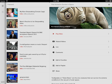 Jasmine torna su App Store: i video di Youtube su iPad, senza dover usare Safari