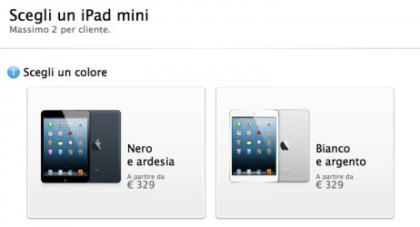 iPad mini e iPad 4 disponibili per il pre-ordine