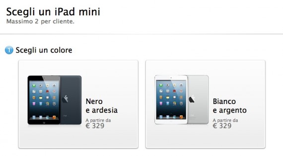 iPad mini e iPad 4 disponibili per il pre-ordine