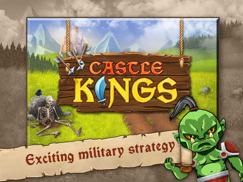 Gioco di strategia per iPad intitolato Castle Kings