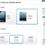 iPad di quarta generazione da 32 GB e 64 GB disponibili per la consegna su Apple Store Online