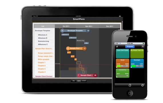 Smart Plans: app per la tracciatura del tempo e la gestione dei progetti e dei compiti da iDevice