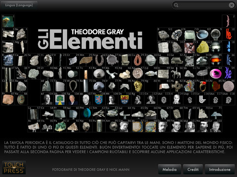 “Gli Elementi: Un’Esplorazione Visiva”: quando la chimica arriva su iPad con una bellissima tavola periodica