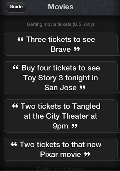 Siri acquista i biglietti del cinema grazie a iOS 6.1