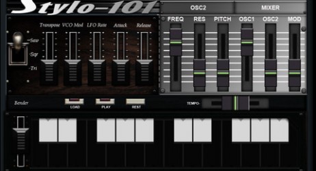 Stylo-101 (Stylophone+SH-101): 2 Synth in 1