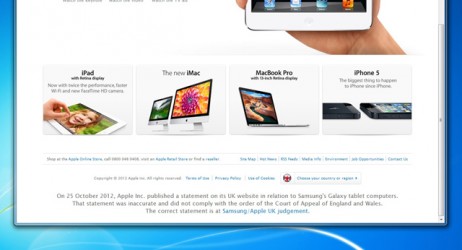 Apple (ancora!) corregge la pagina delle scuse per Samsung