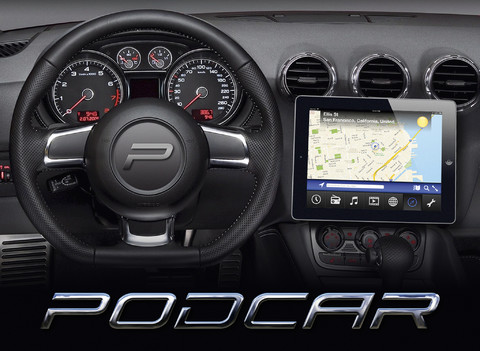 iPad e iPad mini in auto con l’app PodCar HD