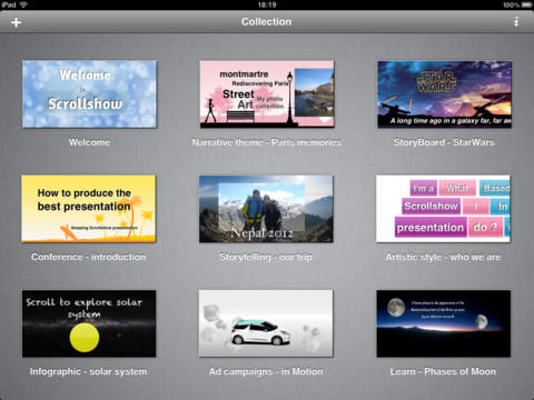 Scrollshow: l’applicazione per gestire le presentazioni su iPad