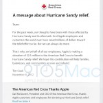 Apple dona 2,5 milioni di dollari alle vittime di Sandy